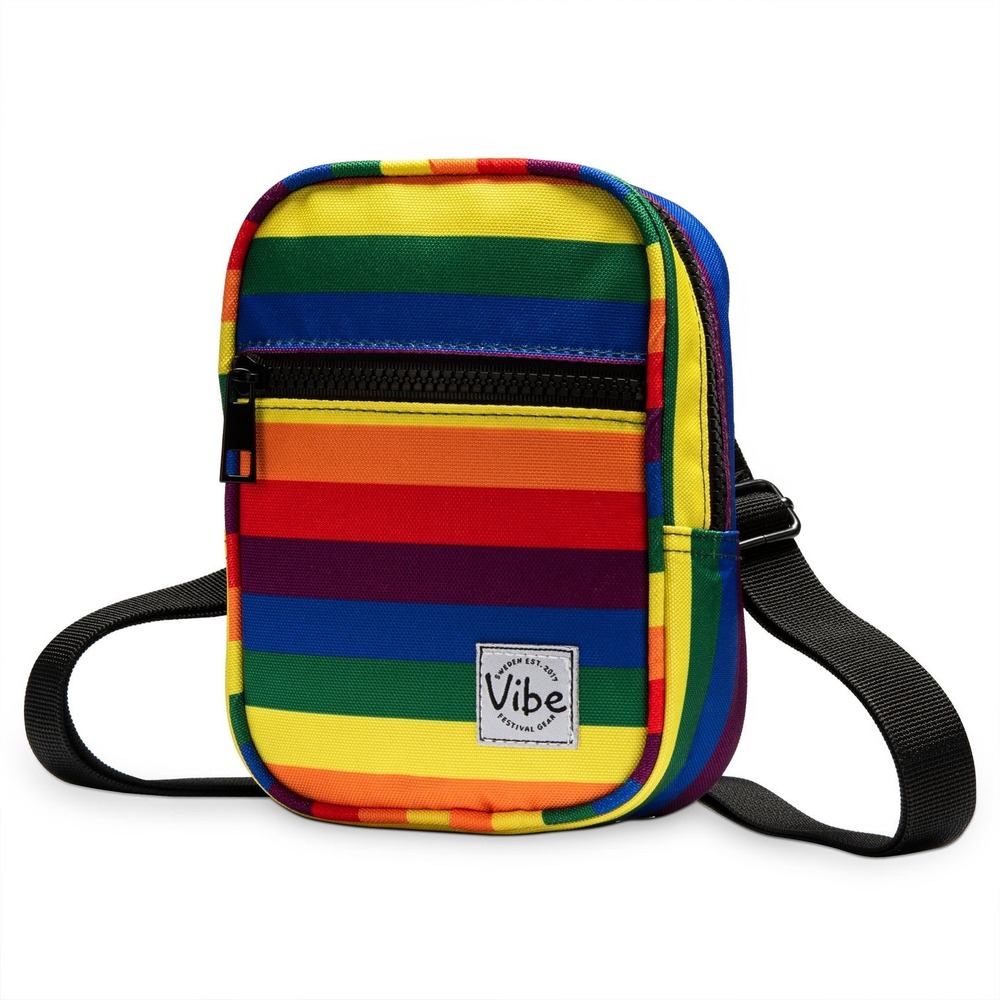 NWT-Vibe Rainbow Crossbody Sling Bag | Eco-Friendly rPET | Festival • Travel - Picture 4 of 7